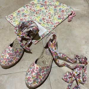 Brand new LoveShackFancy loves Manebi wrap up espadrilles size 37